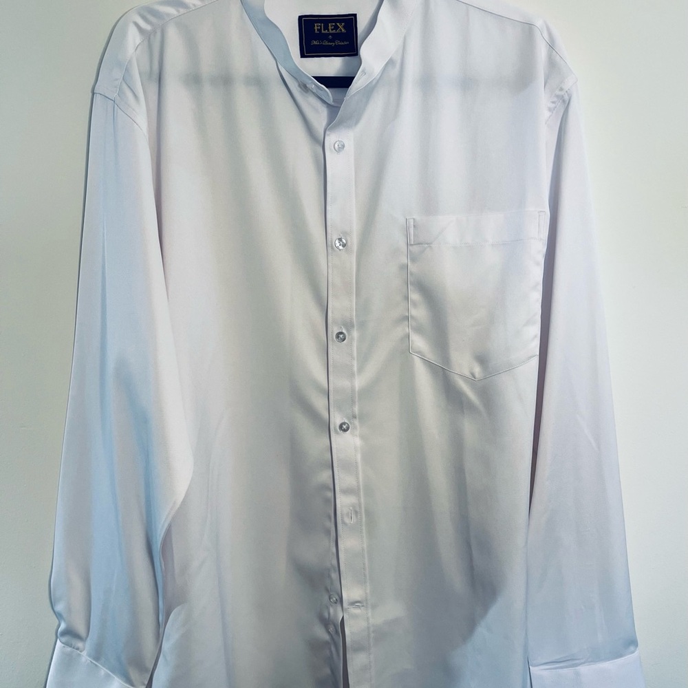 Sleek Men's White Shirt